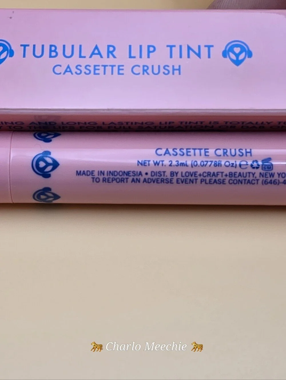 NIB Love Craft Beauty Tubular Lip Tint Cassette Crush